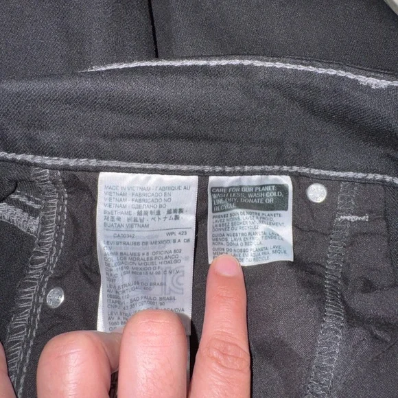 Levi's 529 Curvy Straight Leg Women’s 14M W32L32 Black Jeans - Picture 5 of 9